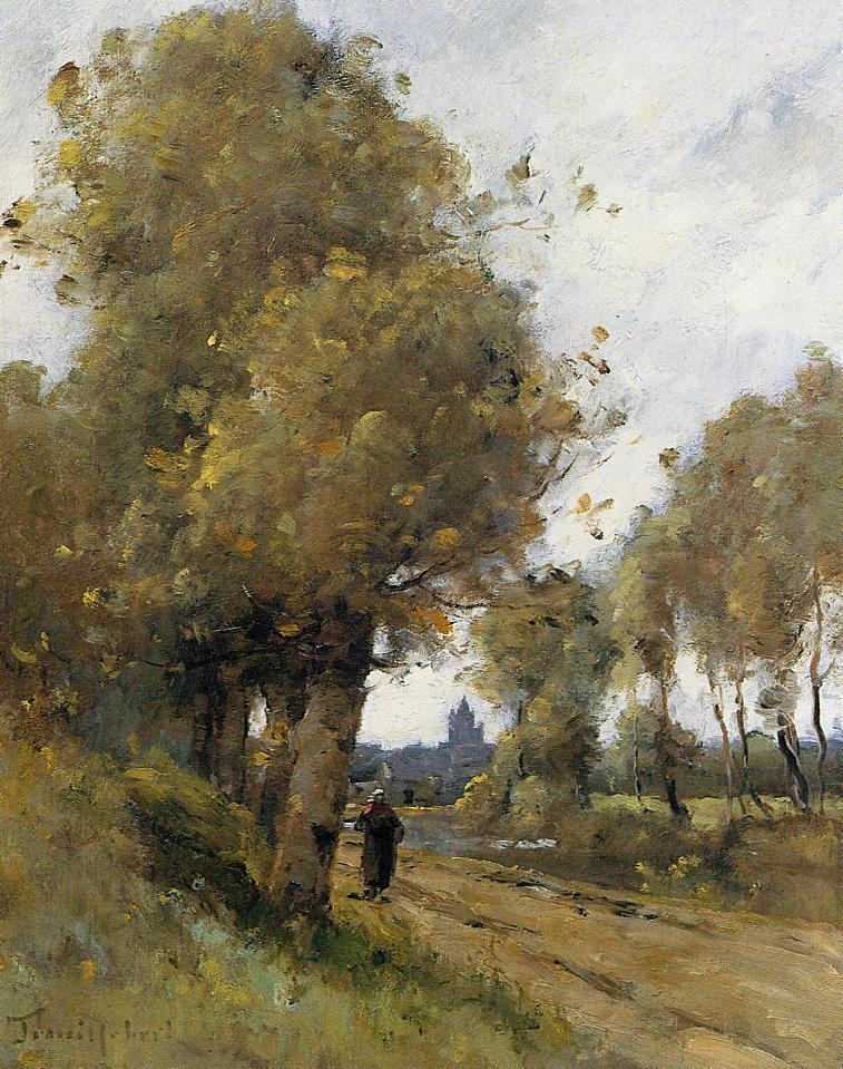 Camino De Lado De Rio Morbihan Trouillebert — Paul Trouillebert