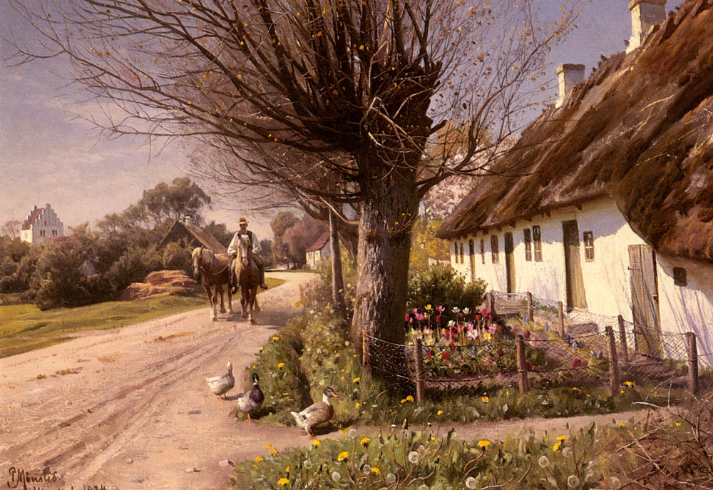 Cottages En Hjornbaek Monsted — Peder Mork Monsted