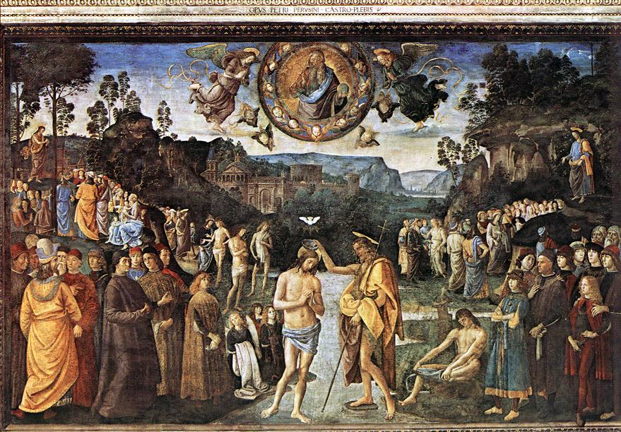 Bautismo De Cristo Perugino — Perugino