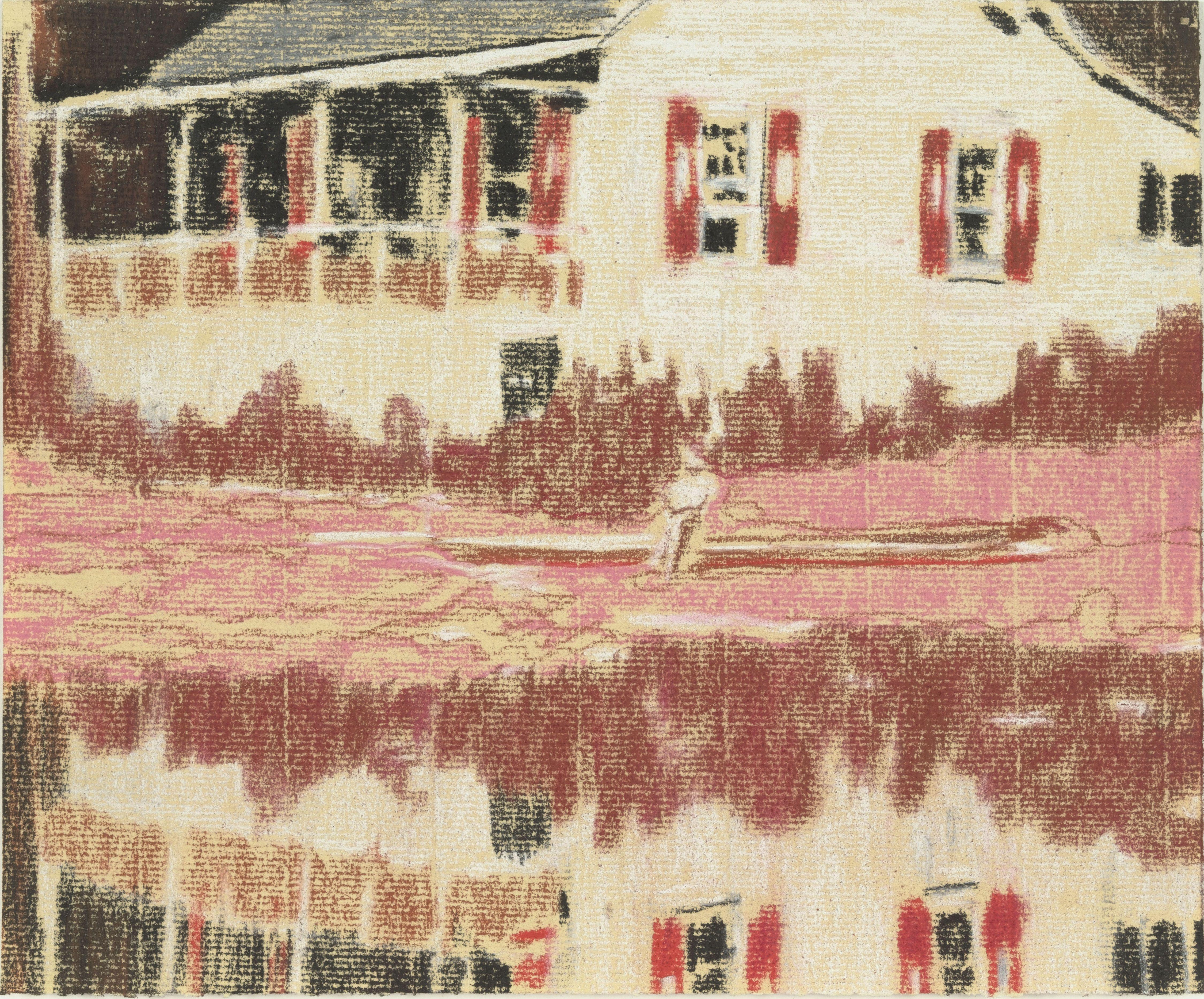 La canoa, Peter Doig