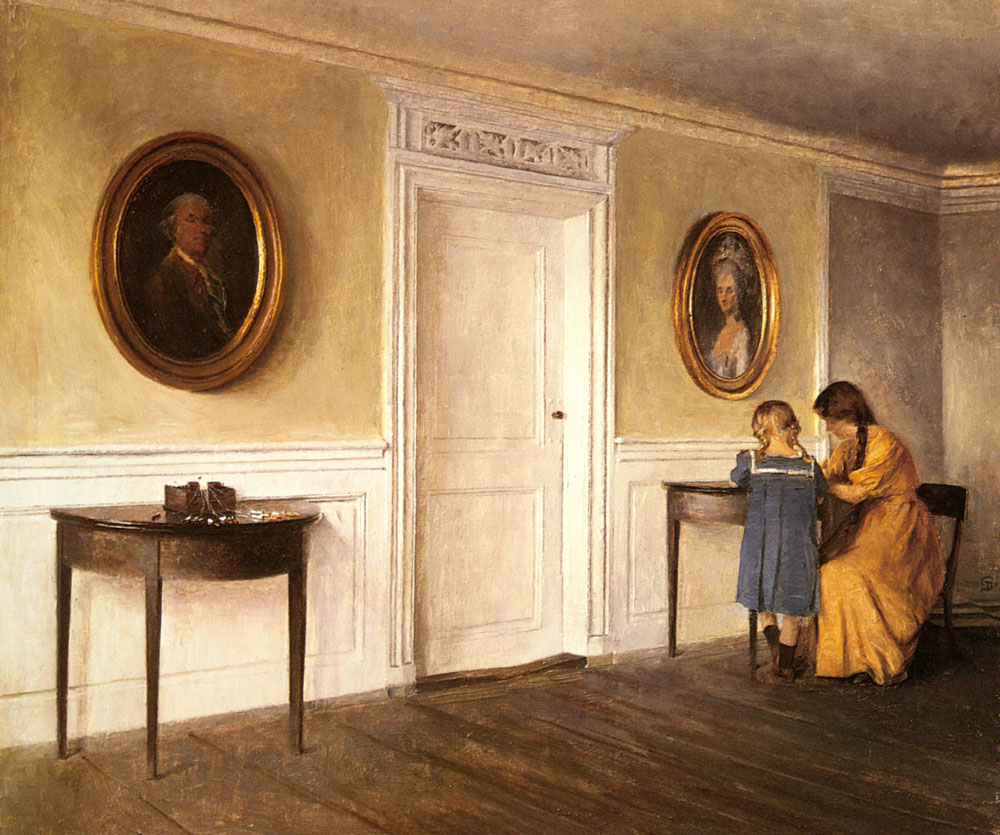 Two De Artists Daughters En Liselund Ilsted — Peter Ilsted