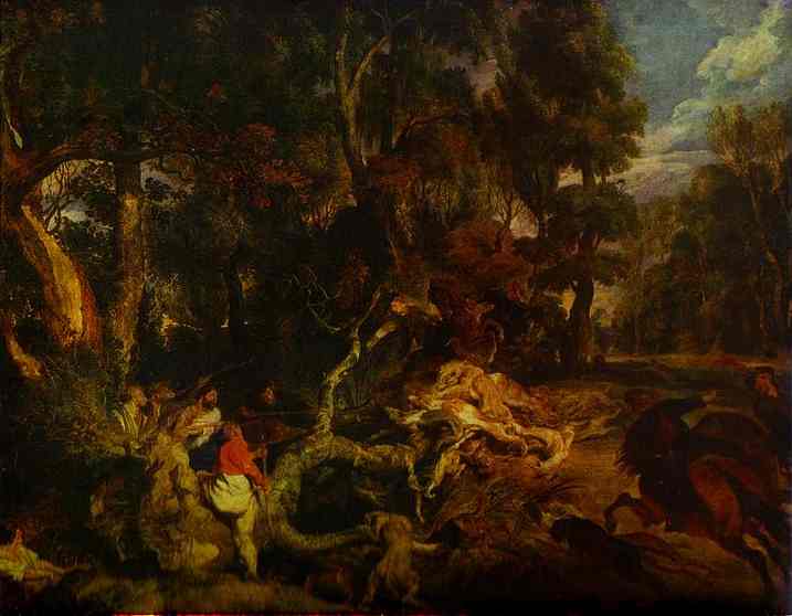 Boar Caceria Rubens — Peter Paul Rubens — Barroco