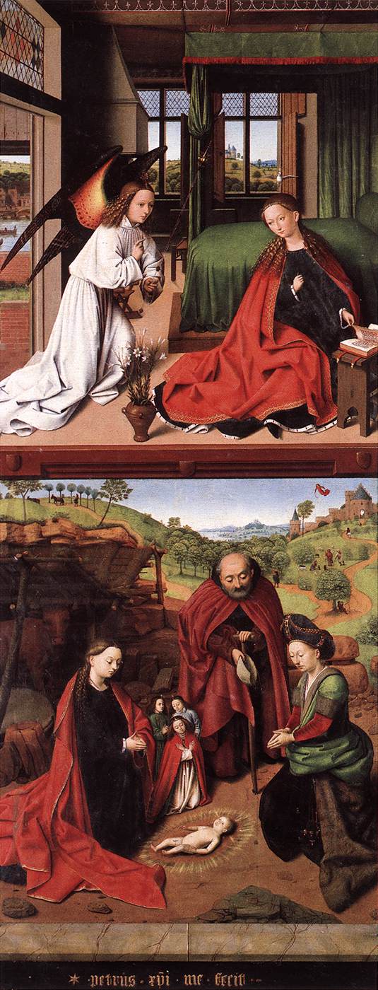 Anunciacion Y Natividad Christus — Petrus Christus