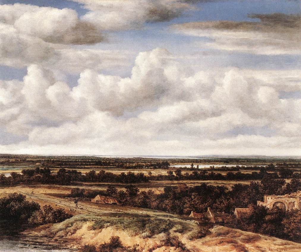 Extensive Paisaje Con Camino De Ruin Koninck — Philips Koninck