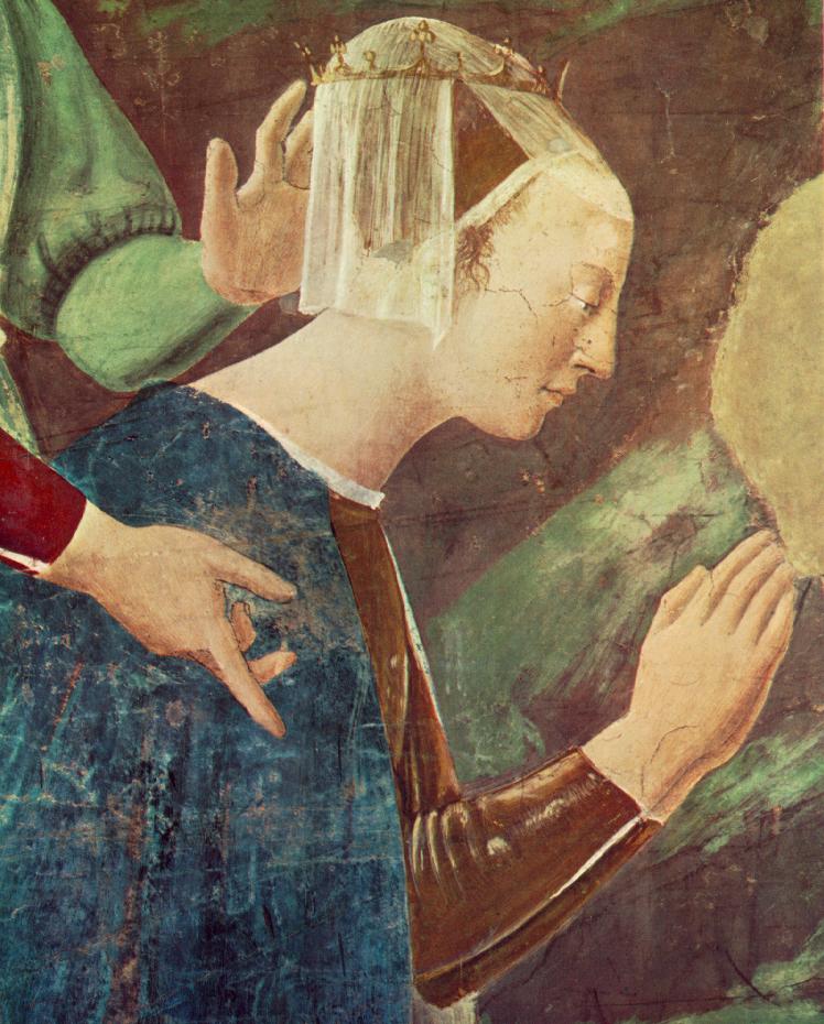 Adoracion De Sagrado Madera Detalle 2 Francesca — Piero Della Francesca