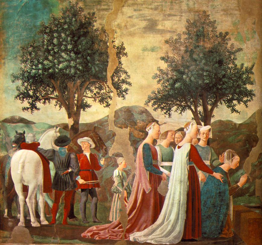 Adoracion De Sagrado Madera Detalle 4 Francesca — Piero Della Francesca