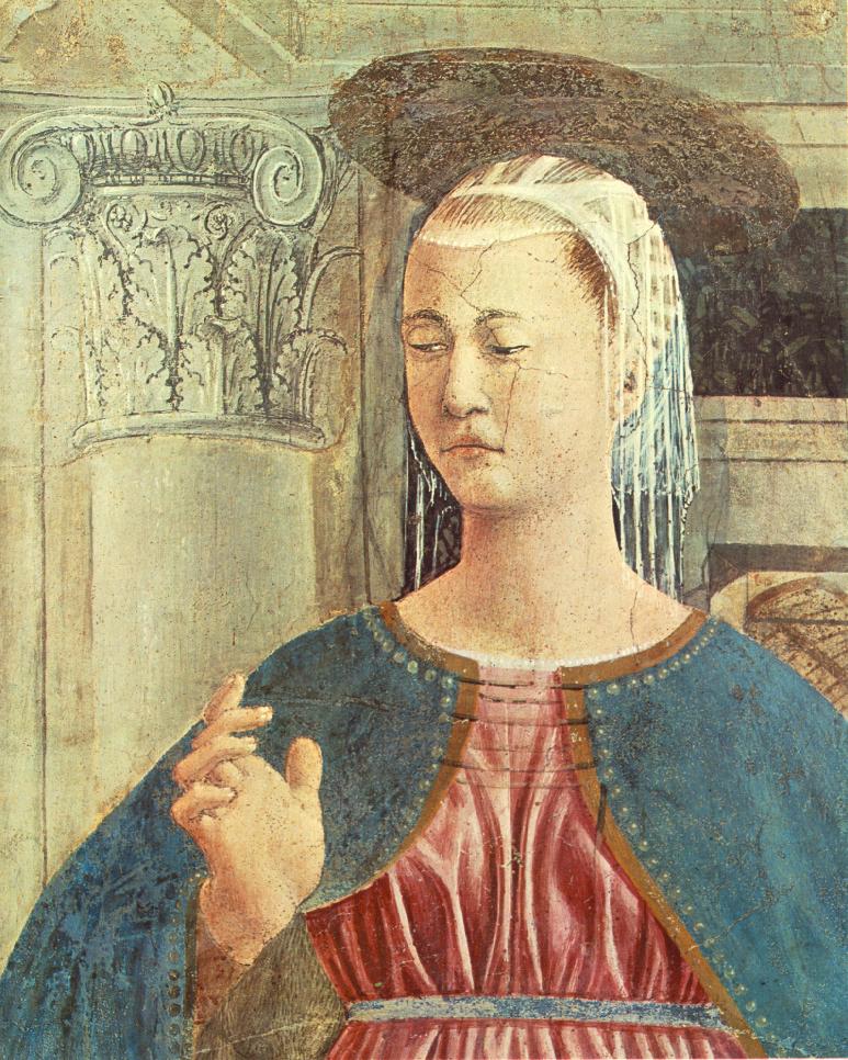 Anunciacion Detalle Francesca — Piero Della Francesca