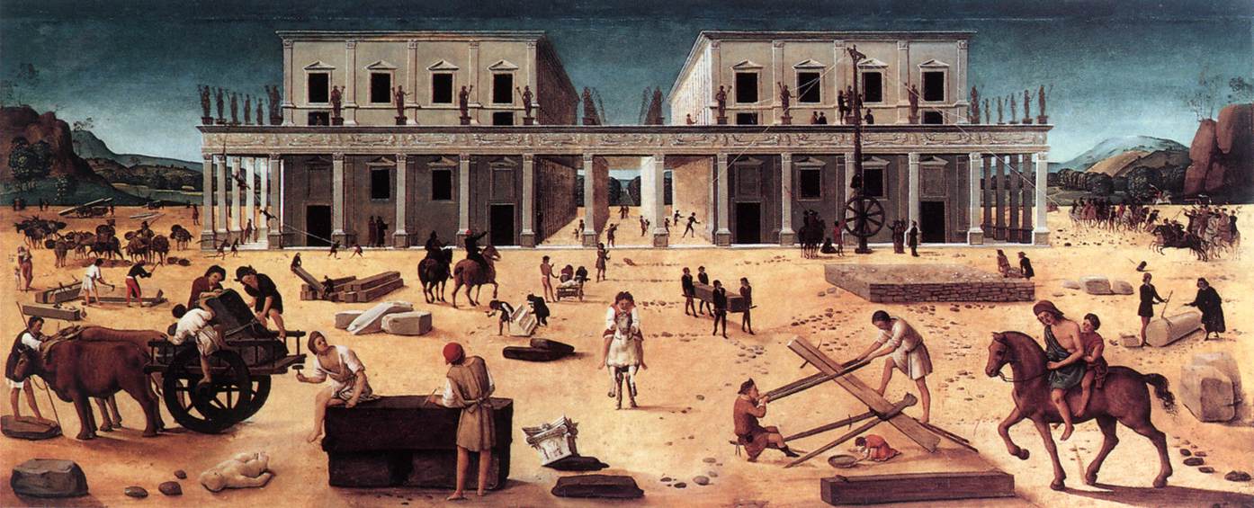 Construyendo De Palacio Cosimo — Piero Di Cosimo