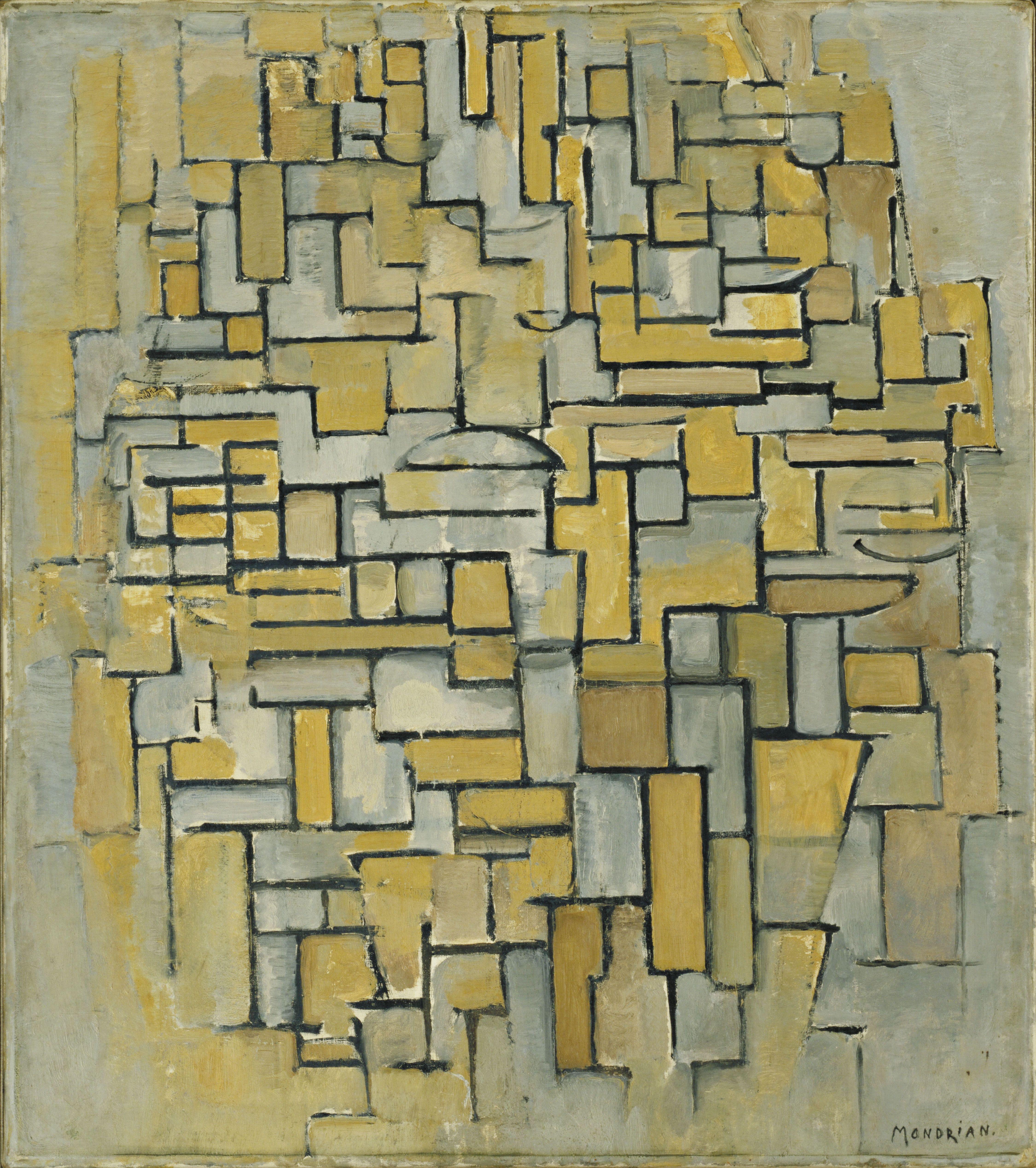 Composición en rojo, amarillo y azul, Piet Mondrian