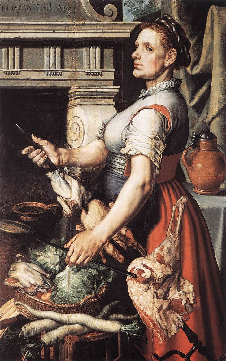 Cook En Front De Stove Aertsen — Pieter Aertsen