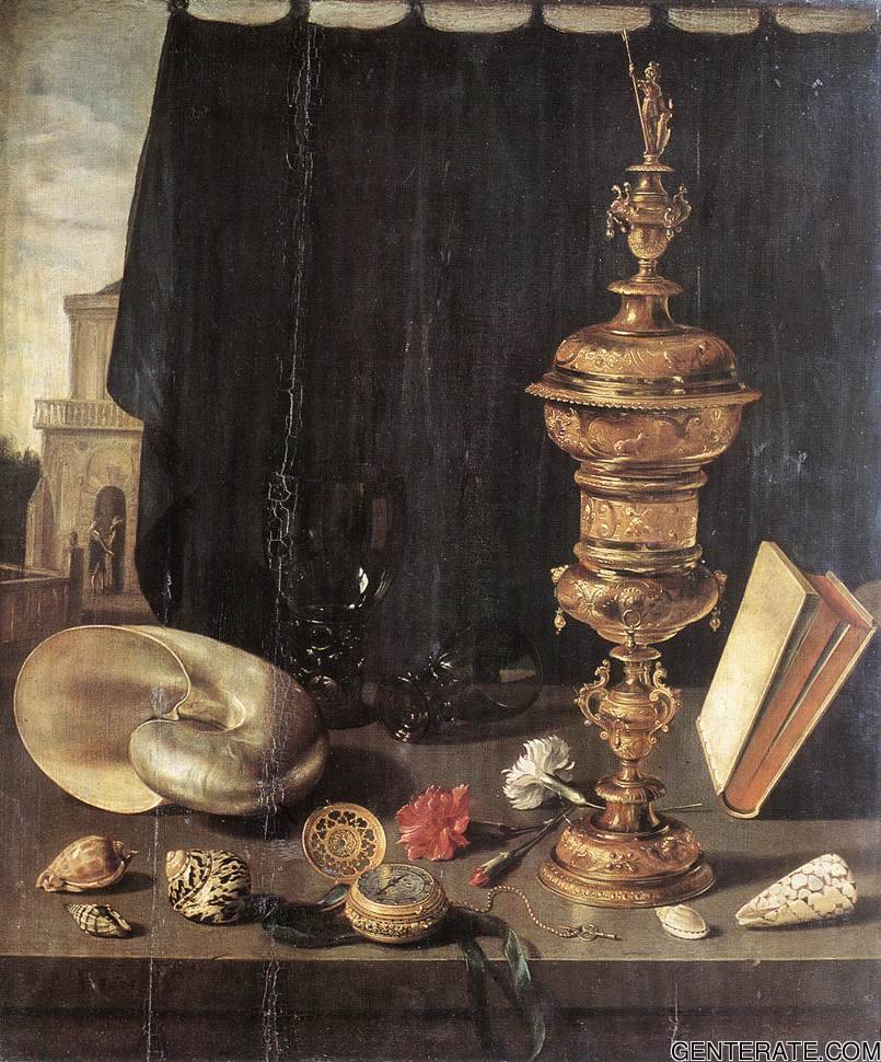 Bodegon Con Great Dorado Goblet Claesz — Pieter Claesz