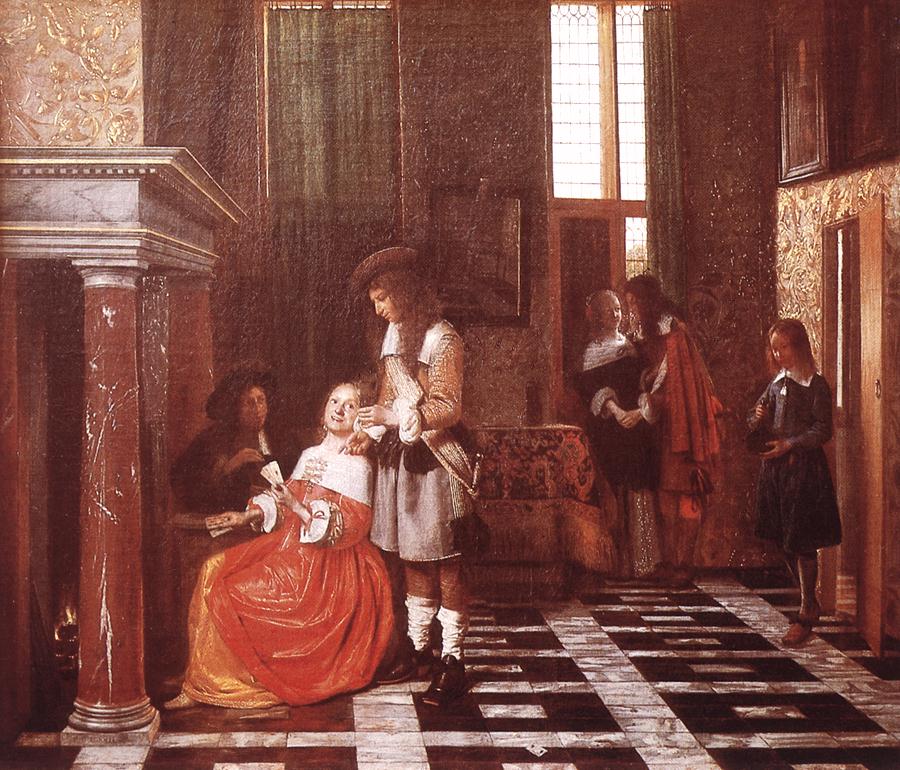 Card Players Hooch — Pieter De Hooch