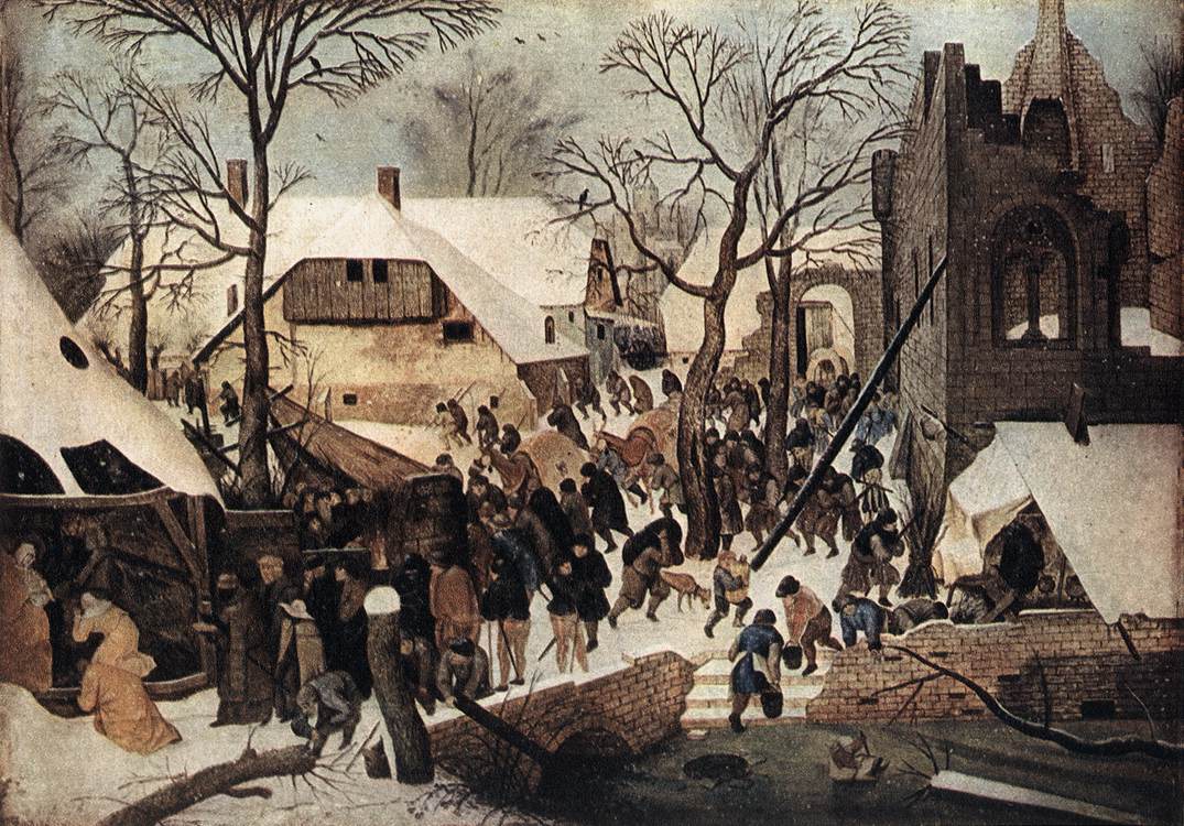 Adoracion De Magi En Nieve Bruegel — Pieter Il Giovane Bruegel