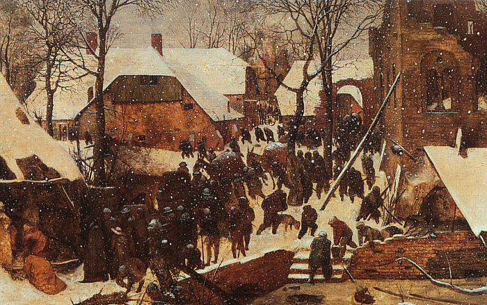 Adoracion De Kings En Nieve Bruegel — Pieter Il Vecchio Bruegel