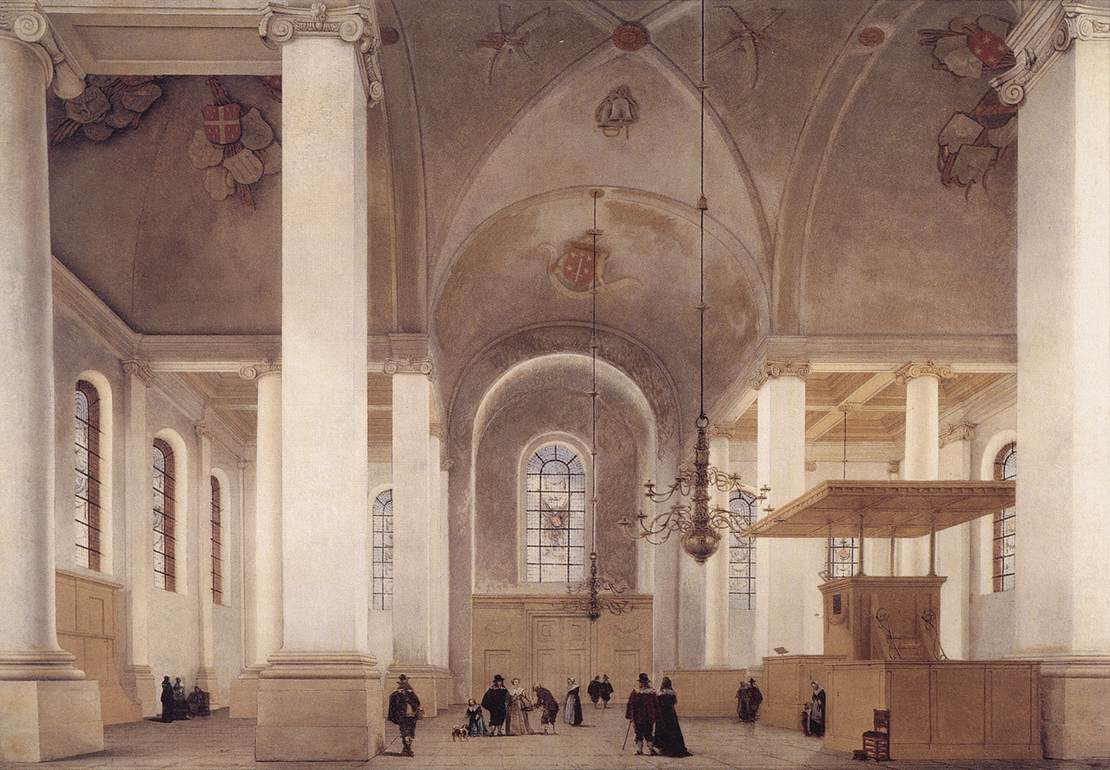 Interior De Nieuwe Kerk En Haarlem Saenredam — Pieter Jansz Saenredam