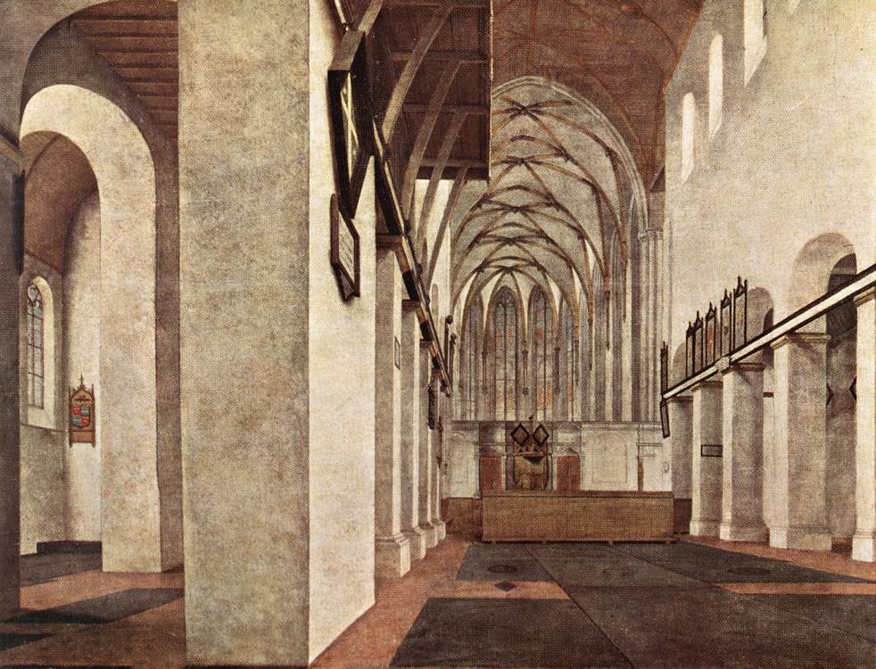 Interior De San Jans Kerk En Utrecht Saenredam — Pieter Jansz Saenredam