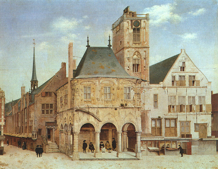 Viejo Town Salon En Amsterdam Saenredam — Pieter Jansz Saenredam
