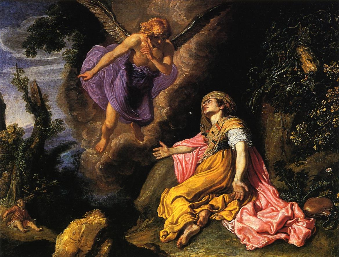 Hagar Y Angel Lastman — Pieter Lastman