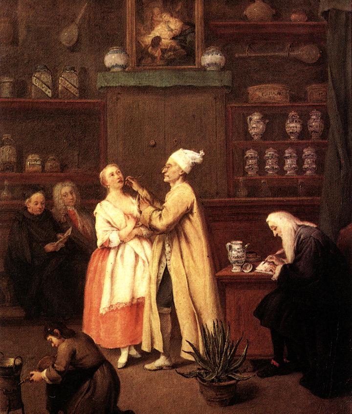 Spice Vendors Shop Longhi — Pietro Longhi