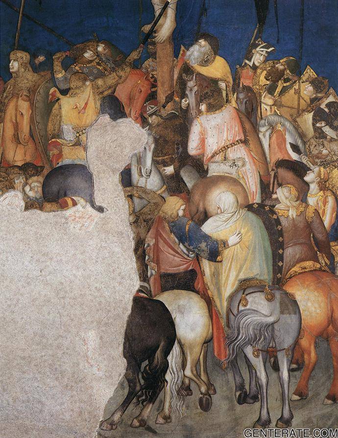 Crucifixion Detalle 3 Lorenzetti — Pietro Lorenzetti