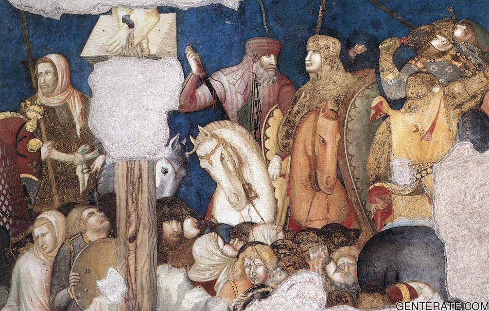 Crucifixion Detalle 4 Lorenzetti — Pietro Lorenzetti