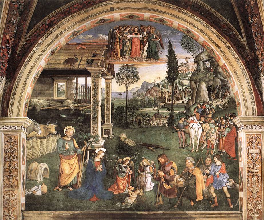 Adoracion De Nino Pinturicchio — Pinturicchio
