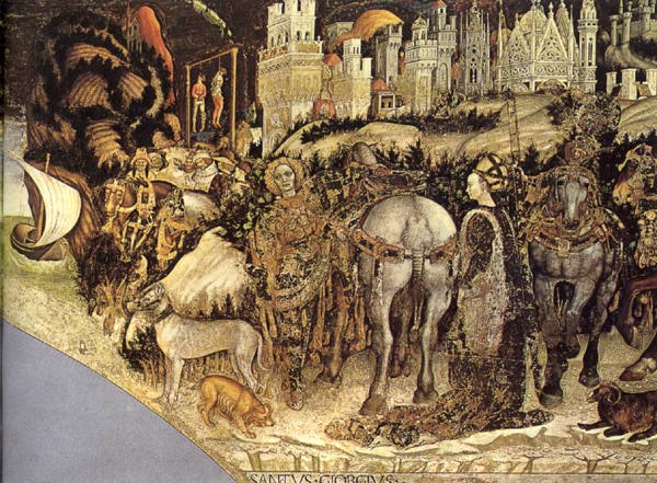 Santo George Y Princesa De Trebizond Pisanello — Pisanello