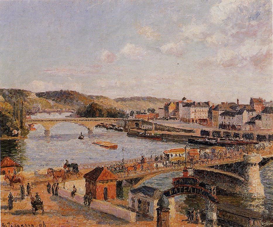 Afternoon Sol Rouen Pissarro — Pissarro