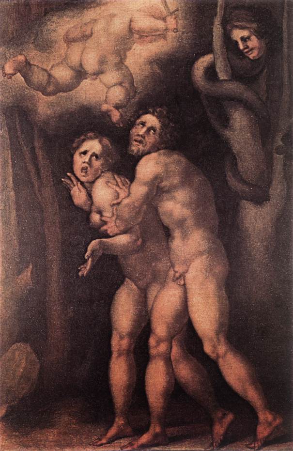 Expulsion De Earthly Paraiso Pontormo — Pontormo
