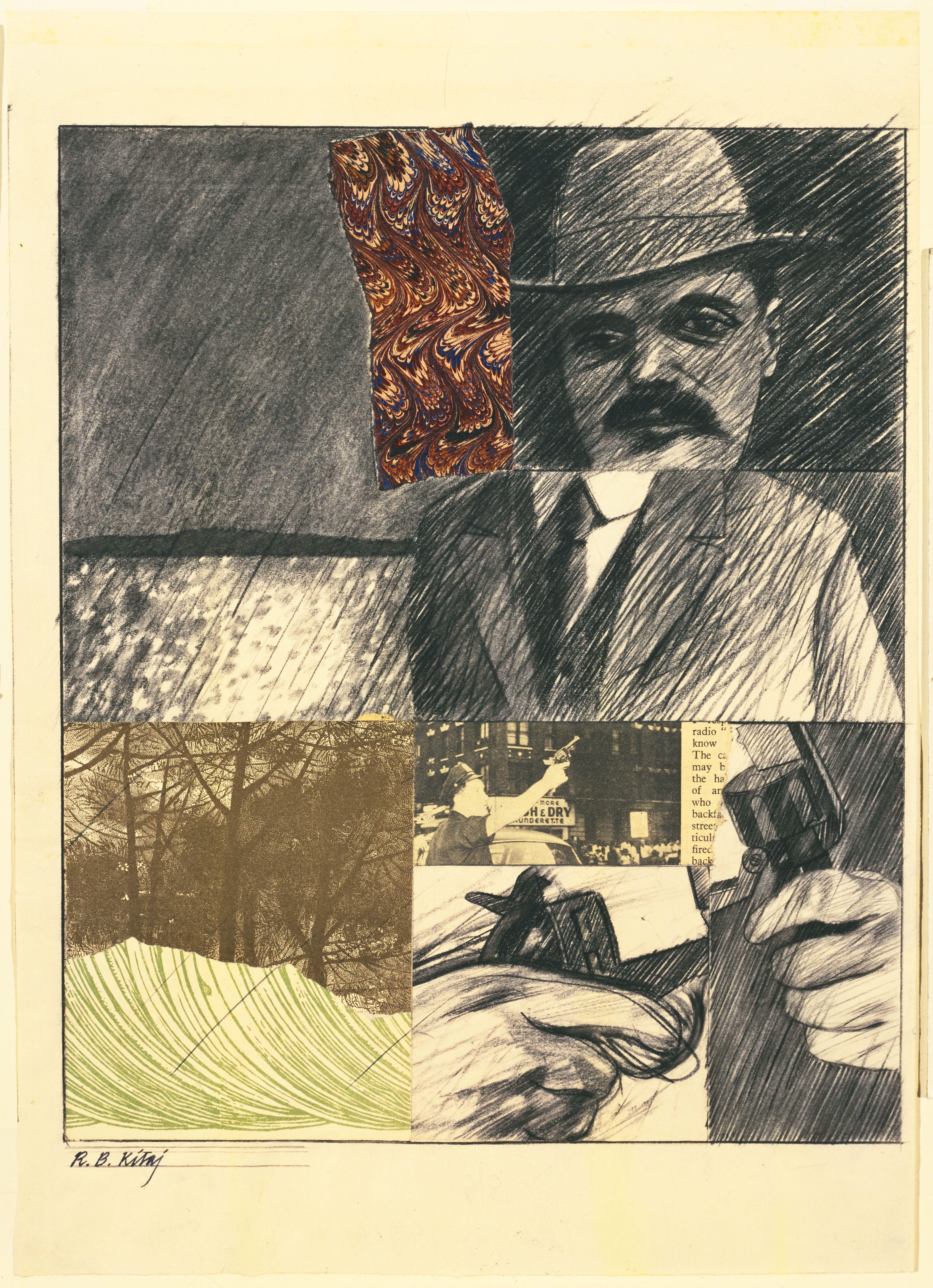 Untitled Cover Para Times Literary Supplement Kitaj — R B Kitaj