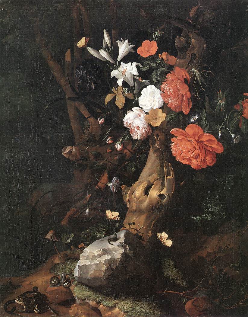 Flores Sobre Arbol Trunk Ruysch — Rachel Ruysch