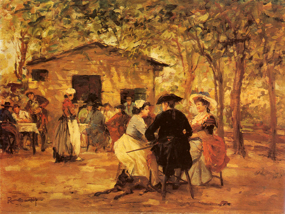 Outdoor Cafe Sorbi — Raffaello Sorbi