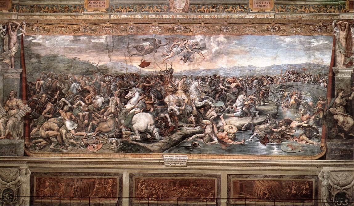 Batalla En Pons Milvius Raffaello — Raffaello