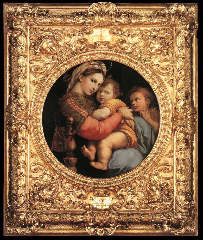 Raphael Madonna Della Seggiola Framed — Raphael