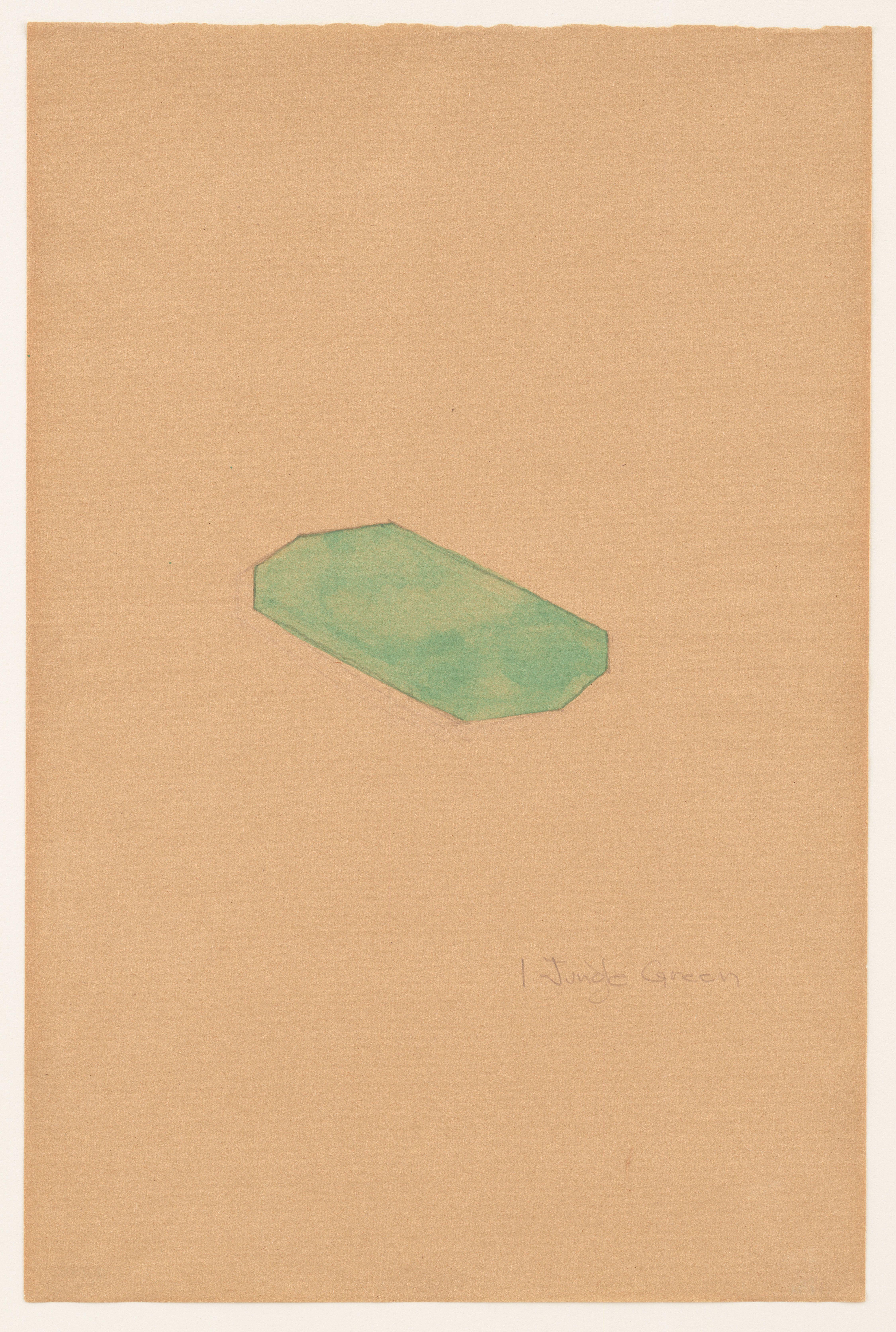 Estudio Para Primero Verde Octagon Tuttle — Richard Tuttle