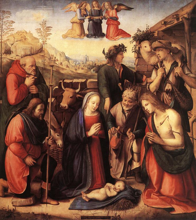 Adoracion De Shepherds Ghirlandaio — Ridolfo Ghirlandaio