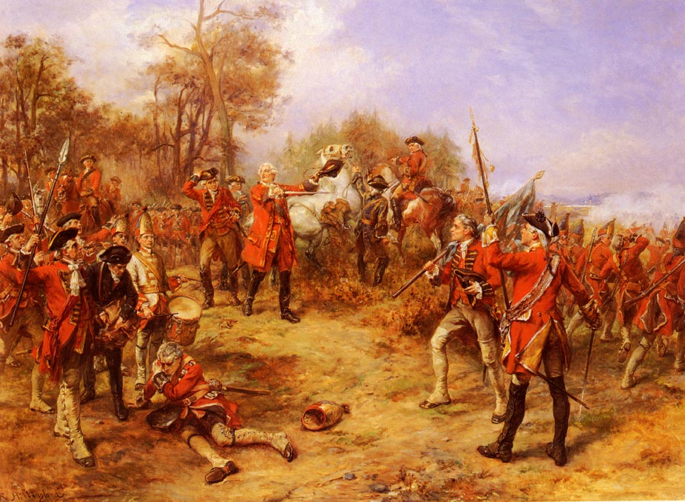 George Ii En Batalla De Dettingen Hillingford — Robert Alexander Hillingford
