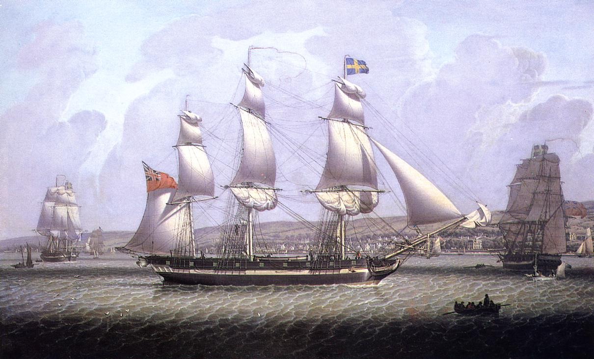Frigate De Baltic Fleet Off Greenock Salmon — Robert Salmon