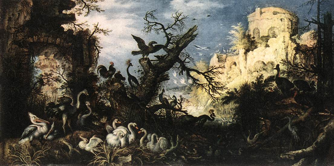 Paisaje Con Pajaros 1 Savery — Roelandt Savery