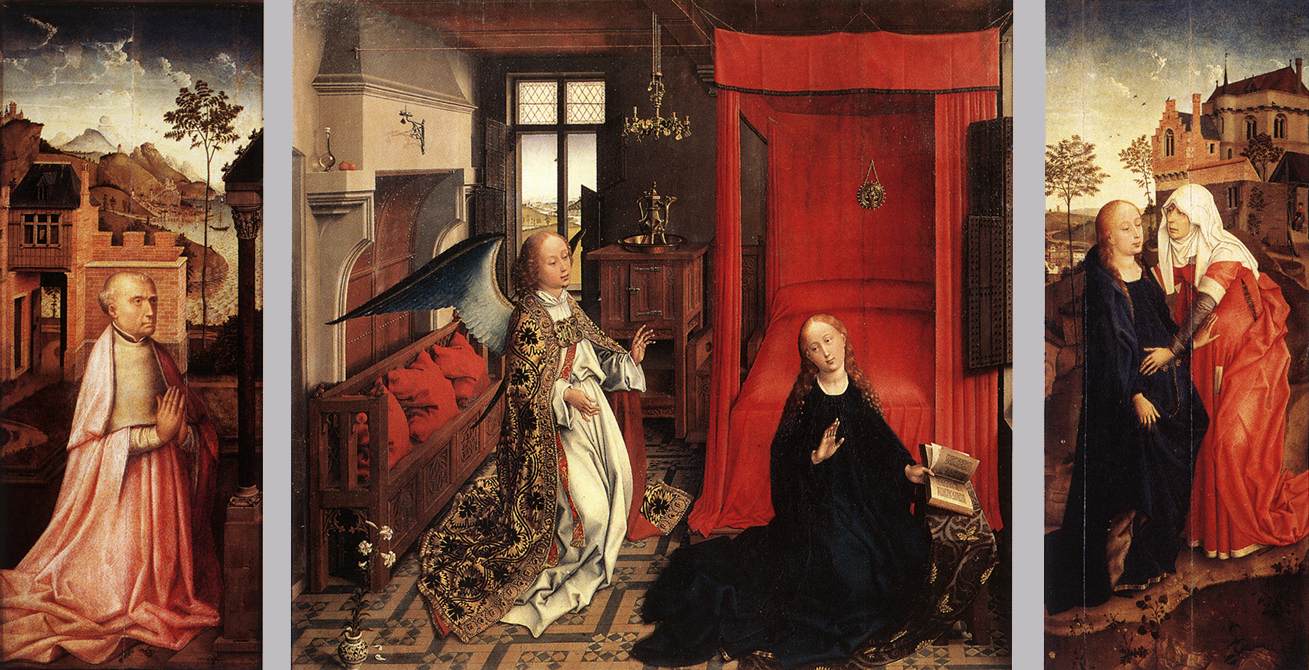 Anunciacion Triptych Weyden — Rogier Van Der Weyden