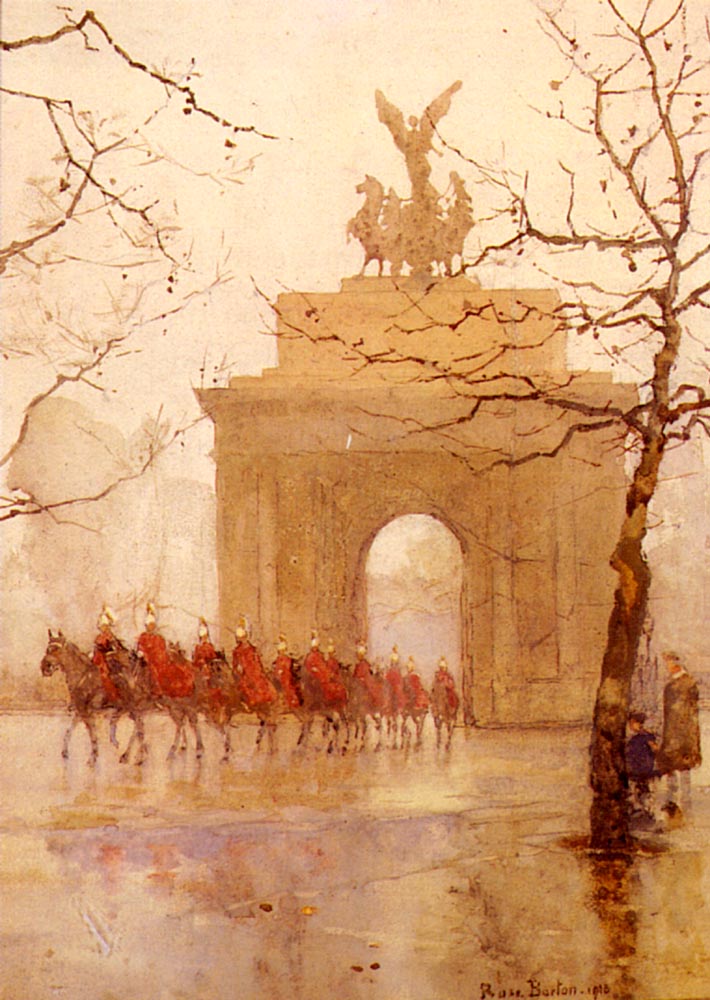 Hyde Parque Corner Con Household Cavalry Barton — Rose Maynard Barton