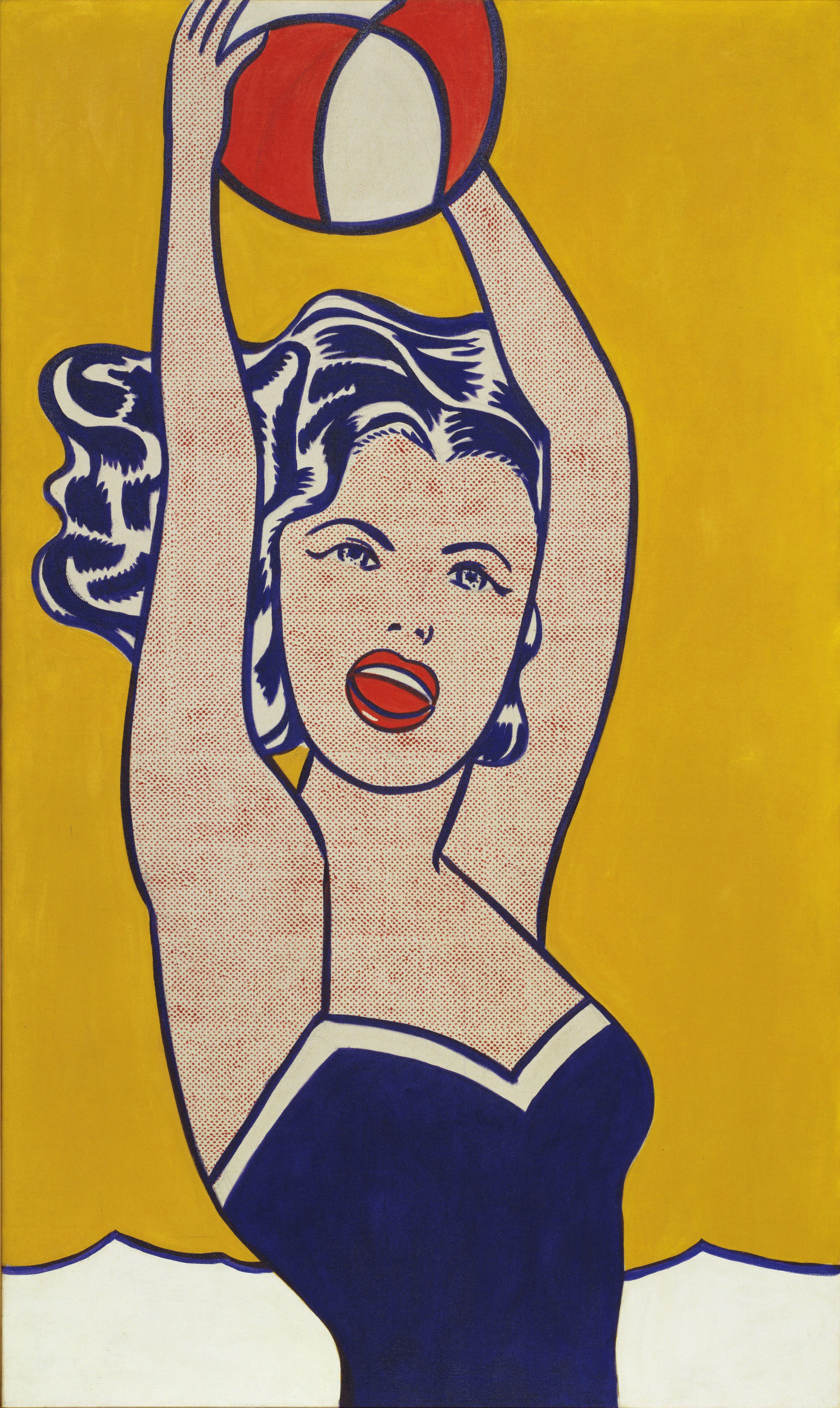 Chica Con Ball Lichtenstein — Roy Lichtenstein