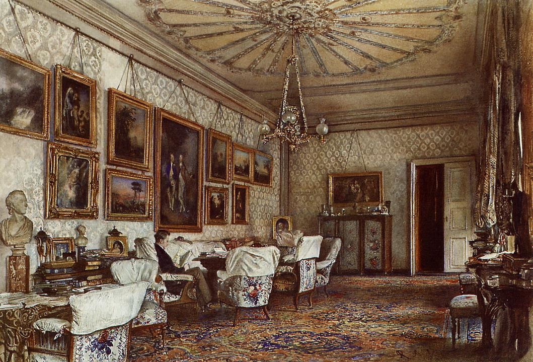Interior De Palais Lanckoronski Vienna Alt — Rudolf Von Alt