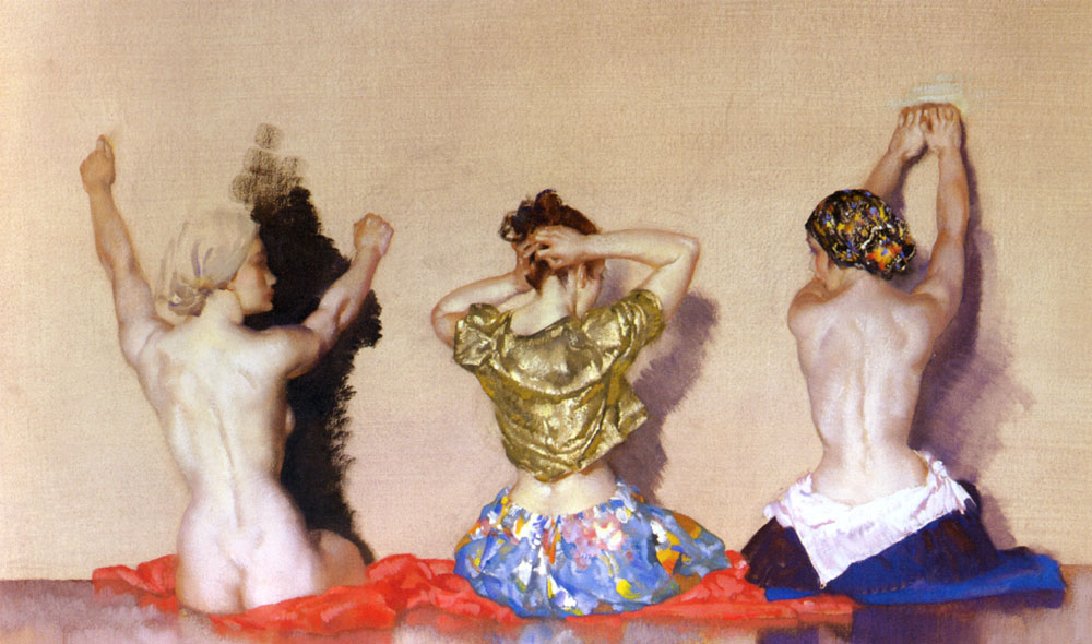 Miriam Chloe Y Jane Flint — Russell Flint