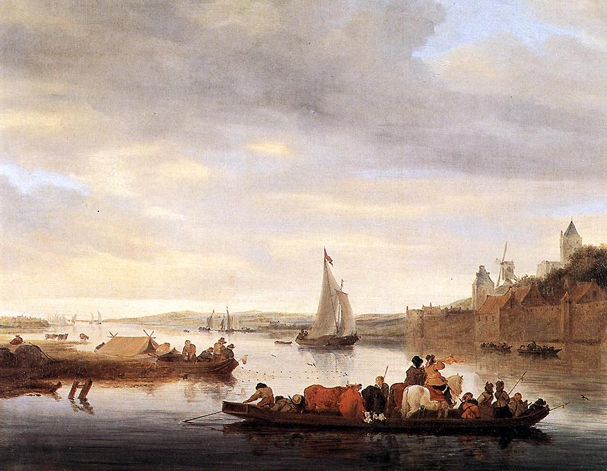 Crossing En Nimwegen Ruysdael — Salomon Van Ruysdael