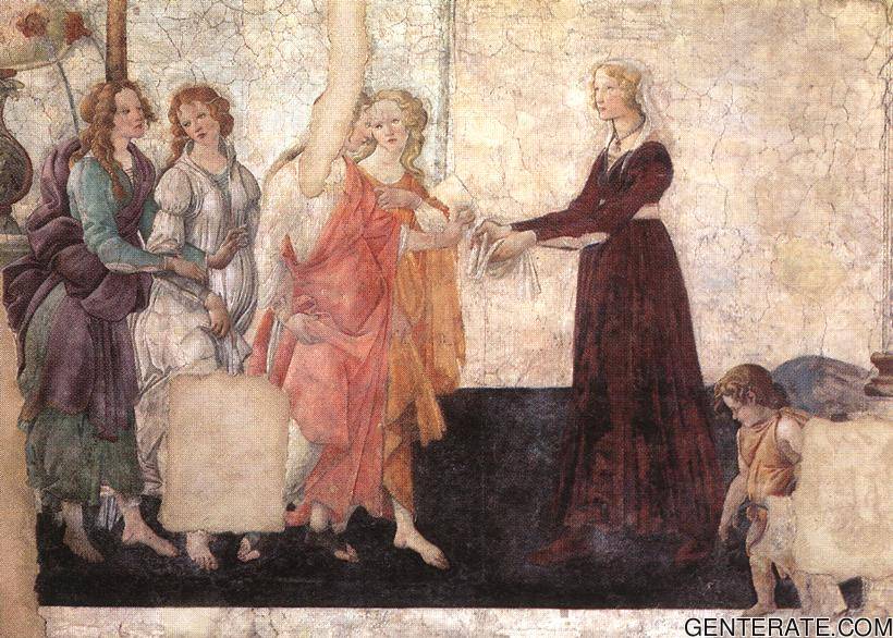Allegoric Pintura De Villa Lemmi 1 Botticelli — Sandro Botticelli — Renacimiento