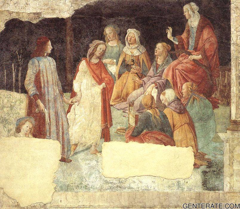 Allegoric Pintura De Villa Lemmi 2 Botticelli — Sandro Botticelli — Renacimiento