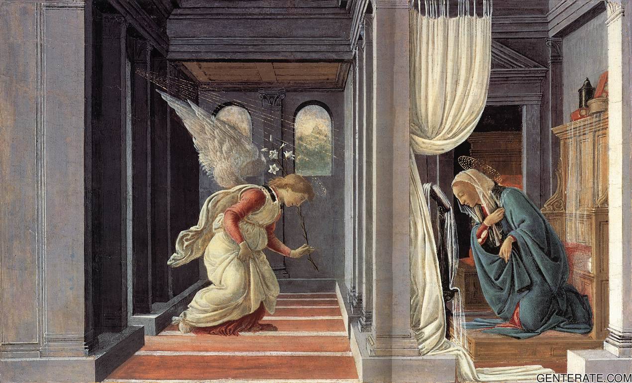 Anunciacion 1 Botticelli — Sandro Botticelli — Renacimiento