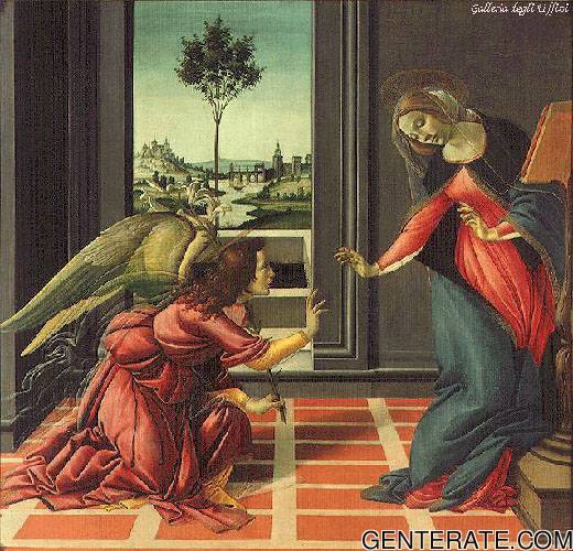 Anunciacion 2 Botticelli — Sandro Botticelli — Renacimiento