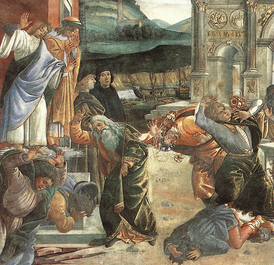 Botticelli Punishment De Korah Detalle 2 — Sandro Botticelli — Renacimiento